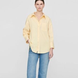 Anine Bing Mika Yellow Button Down Shirt